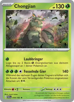 Pokémon-Karte Chongjian 018/182