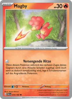 Pokémon-Karte Magby 019/182