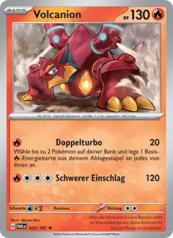 Pokémon-Karte Volcanion 022/182