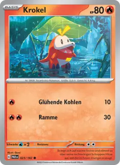 Pokémon-Karte Krokel 023/182