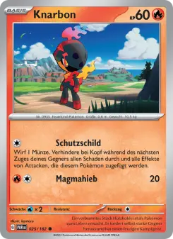 Pokémon-Karte Knarbon 025/182