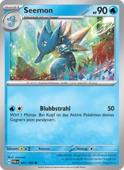 Pokémon-Karte Seemon 031/182