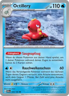 Pokémon-Karte Octillery 034/182