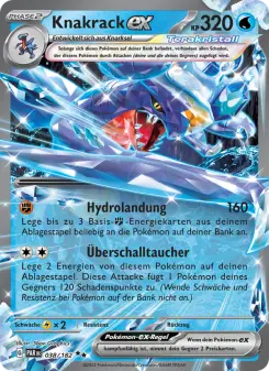 Pokémon-Karte Knakrack-ex 038/182