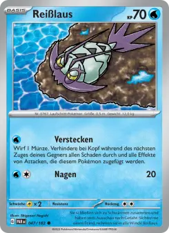 Pokémon-Karte Reißlaus 047/182