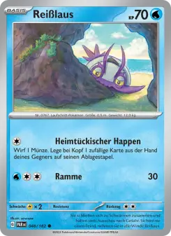 Pokémon-Karte Reißlaus 048/182