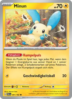 Pokémon-Karte Minun 061/182