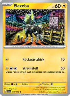 Pokémon-Karte Elezeba 062/182