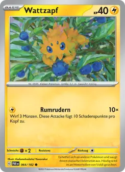 Pokémon-Karte Wattzapf 064/182