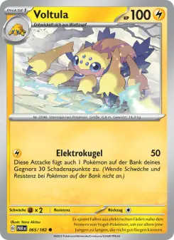 Pokémon-Karte Voltula 065/182