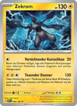 Pokémon-Karte Zekrom 066/182