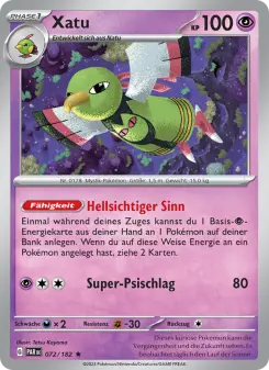Pokémon-Karte Xatu 072/182