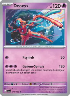 Pokémon-Karte Deoxys 074/182