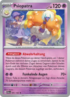 Pokémon-Karte Psiopatra 081/182