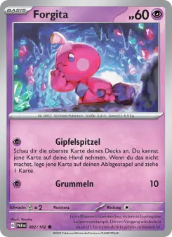 Pokémon-Karte Forgita 082/182
