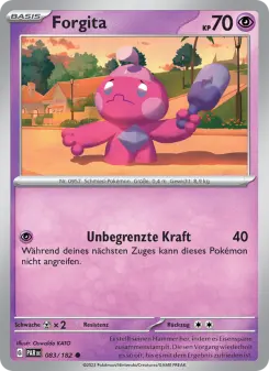 Pokémon-Karte Forgita 083/182