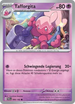 Pokémon-Karte Tafforgita 084/182