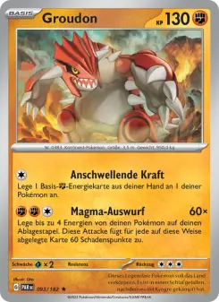 Pokémon-Karte Groudon 093/182