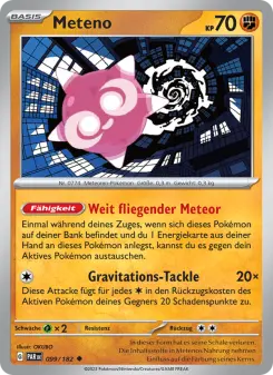 Pokémon-Karte Meteno 099/182