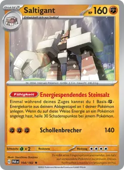 Pokémon-Karte Saltigant 104/182