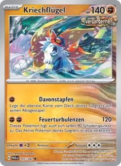 Pokémon-Karte Kriechflügel 107/182
