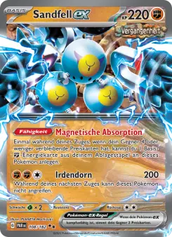 Pokémon-Karte Sandfell-ex 108/182