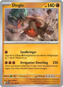 Pokémon-Karte Dinglu 109/182