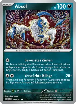Pokémon-Karte Absol 113/182