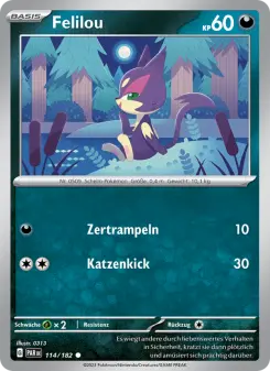 Pokémon-Karte Felilou 114/182