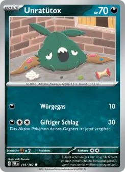 Pokémon-Karte Unratütox 116/182