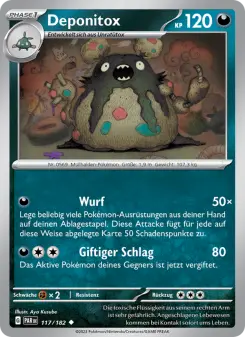 Pokémon-Karte Deponitox 117/182
