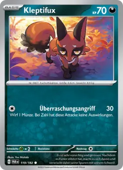 Pokémon-Karte Kleptifux 119/182