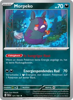 Pokémon-Karte Morpeko 121/182
