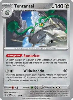 Pokémon-Karte Tentantel 128/182
