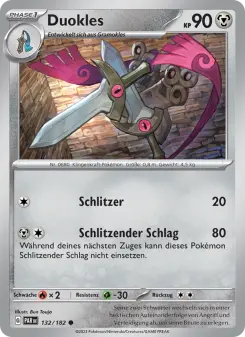 Pokémon-Karte Duokles 132/182