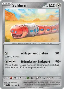 Pokémon-Karte Schlurm 138/182