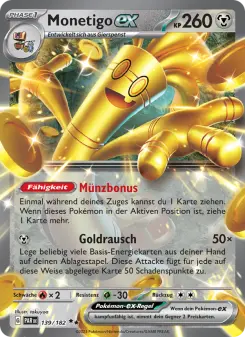 Pokémon-Karte Monetigo-ex 139/182
