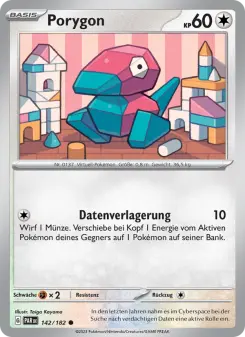 Pokémon-Karte Porygon 142/182
