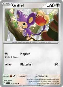 Pokémon-Karte Griffel 145/182