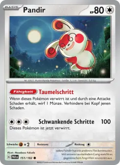 Pokémon-Karte Pandir 151/182