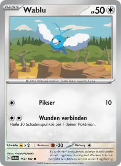 Pokémon-Karte Wablu 152/182
