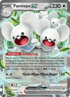 Pokémon-Karte Famieps-ex 155/182