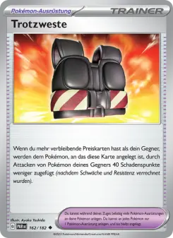 Pokémon-Karte Trotzweste 162/182