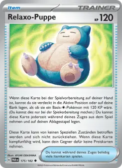 Pokémon-Karte Relaxo-Puppe 175/182