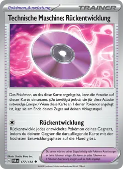 Pokémon-Karte Technische Maschine: Rückentwicklung 177/182