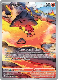 Pokémon-Karte Magby 186/182