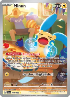 Pokémon-Karte Minun 194/182