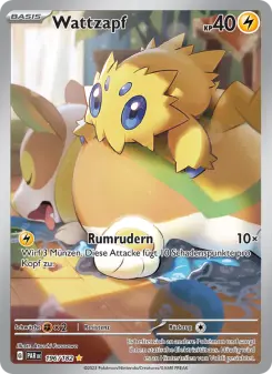 Pokémon-Karte Wattzapf 196/182