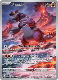 Pokémon-Karte Groudon 199/182