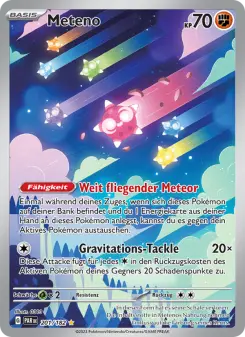 Pokémon-Karte Meteno 201/182